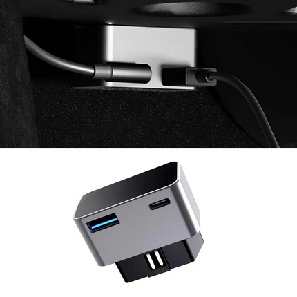 Tesla Model 3/Y Juniper OBD Hub Adapter 36W USB-A & USB-C Dual Port Fast Charger