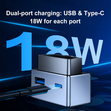 Tesla Model 3/Y Juniper OBD Hub Adapter 36W USB-A & USB-C Dual Port Fast Charger