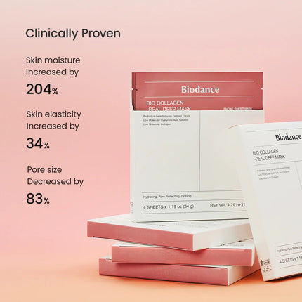 BIODANCE Bio-Collagen Real Deep Mask Sheet (4ea) / Pore Tightening & Overnight Hydration