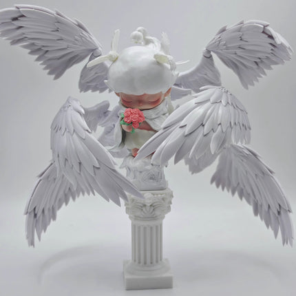 Handmade DIMOO Angel's Poem Six-Wing Angel Custom Figure |POP MART Rare Collectible