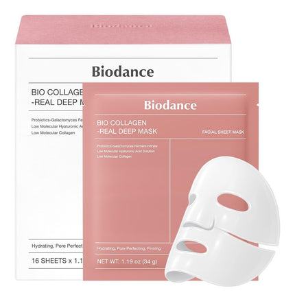BIODANCE Bio-Collagen Real Deep Mask Sheet (4ea) / Pore Tightening & Overnight Hydration