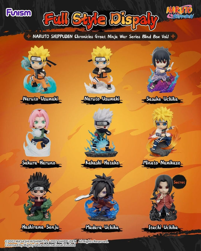 Funism's Naruto Shippuden Blind Box - Chronicles Great Ninja War Series Figure Vol.1