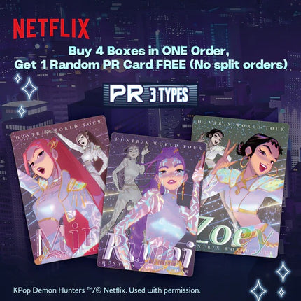 KAYOU KPop Demon Hunters Trading Cards Energy(4-Boxes bundles)