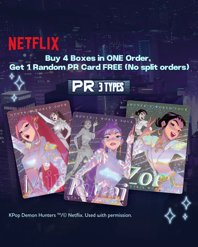 KAYOU KPop Demon Hunters Trading Cards Energy(4-Boxes bundles)