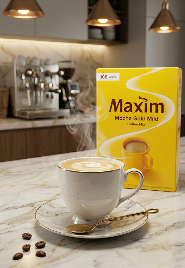 Maxim Mocha Gold Mild Korean Instant Coffee
