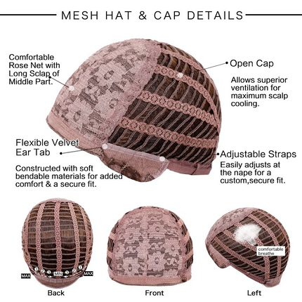 Women’s 27 Inch Curly Natural Black Full Wig with Realistic Hairline